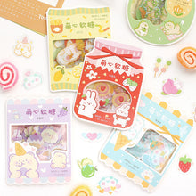 Load image into Gallery viewer, 45 pcs/pack Cute Candy Series Journal Decorative Stickers Scrapbooking Stick Label Diary Stationery Album animal cat Stickers
