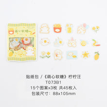 Load image into Gallery viewer, 45 pcs/pack Cute Candy Series Journal Decorative Stickers Scrapbooking Stick Label Diary Stationery Album animal cat Stickers

