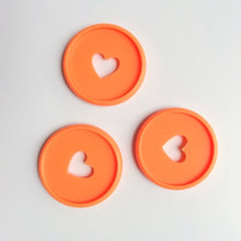 Load image into Gallery viewer, 30PCS Colorful Heart Binding Buckle Disc Ring Mushroom Hole Ring Round Plastic Disc Buckle Hoop DIY Binder Notebook 35MM
