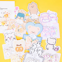Load image into Gallery viewer, 40 pcs/pack Cute bear Journal Decorative Stickers Scrapbooking Stick Label Diary Album stationery Kawaii cartoon animal Stickers
