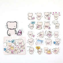 Load image into Gallery viewer, 40 pcs/pack Cute bear Journal Decorative Stickers Scrapbooking Stick Label Diary Album stationery Kawaii cartoon animal Stickers
